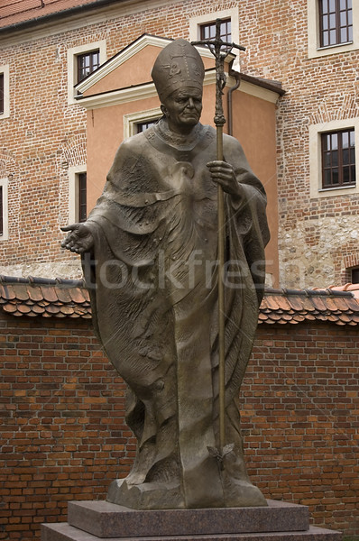 Estatua papa iglesia Biblia culto padre Foto stock © johnnychaos