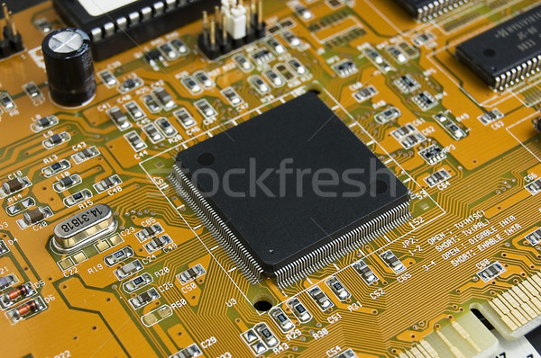 Computador placa de circuito textura abstrato projeto Foto stock © johnnychaos