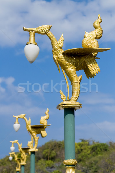 Linterna percha Tailandia tradicional cielo nubes Foto stock © johnnychaos