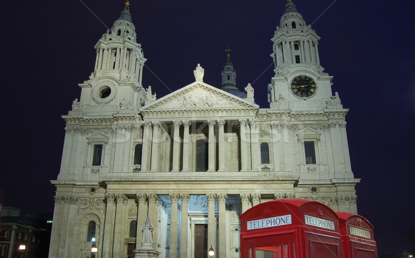 Kathedraal Londen Engels mijlpaal gebouw bouw Stockfoto © johnnychaos