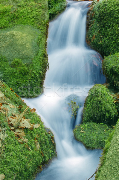 Stock photo: Mountain waterfall