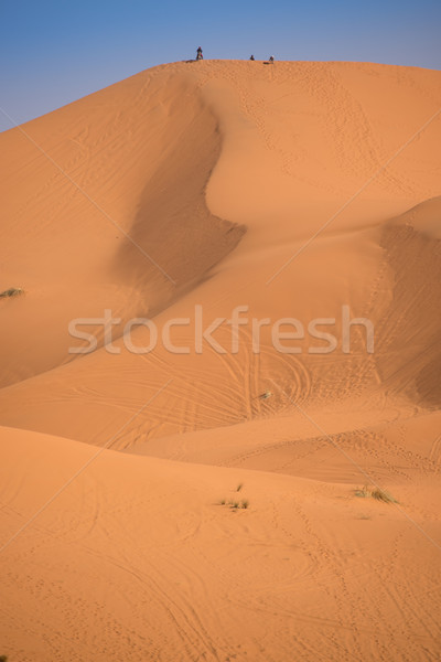 Marocco sahara deserto moto top duna Foto d'archivio © johnnychaos