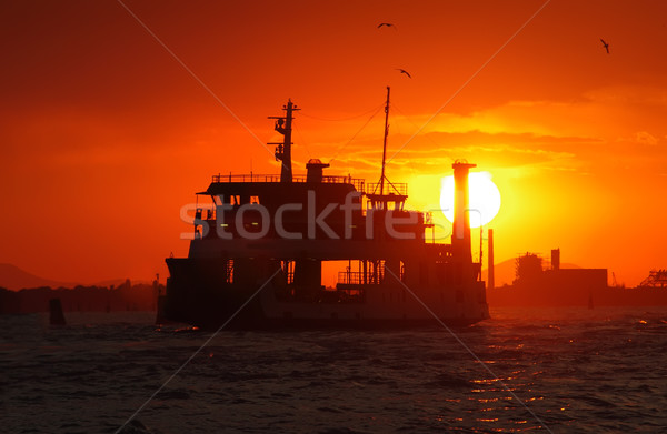 big boat at sunset  Stock photo © johny007pan