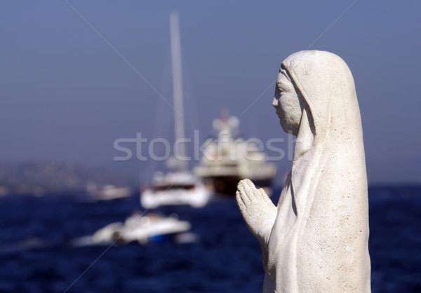 religious statue in Saint Tropez Stock photo © johny007pan