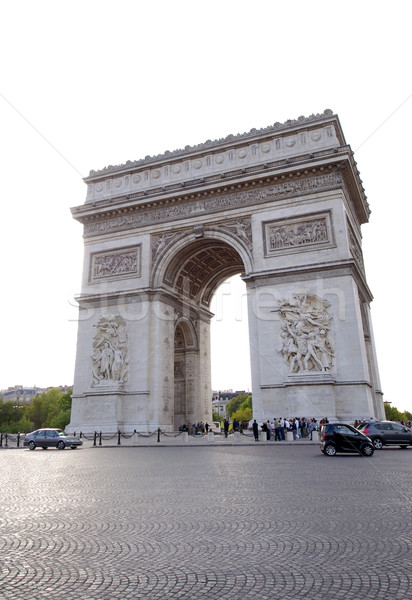 Boog triomf Parijs Frankrijk auto Stockfoto © johny007pan