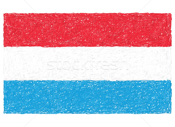 Vlag Luxemburg illustratie achtergrond land Stockfoto © jomaplaon