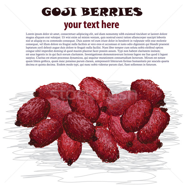 goji berries Stock photo © jomaplaon