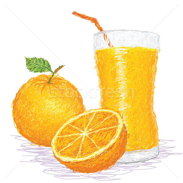 Stock photo: orange fruit juice