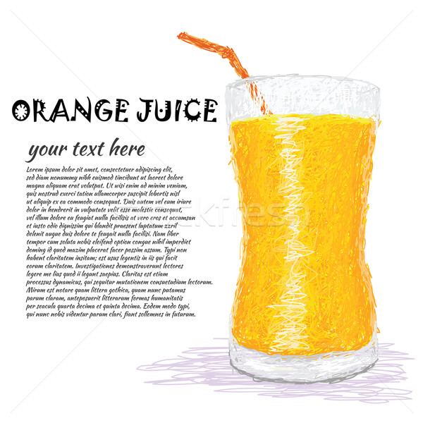 オレンジジュース クローズアップ 実例 新鮮な ガラス 食品 ストックフォト © jomaplaon