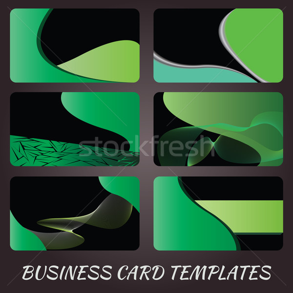 business-card-templates green Stock photo © jomaplaon