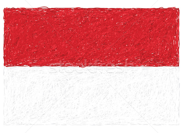 flag of indonesia Stock photo © jomaplaon