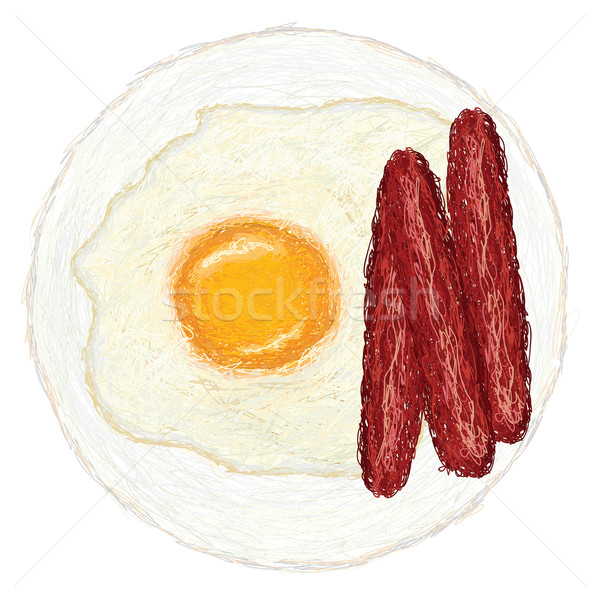egg-and-hotdogs Stock photo © jomaplaon