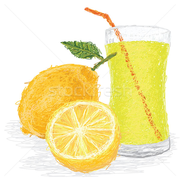 lemon fruit juice Stock photo © jomaplaon