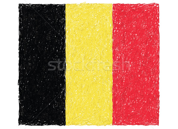 Vlag België illustratie textuur Rood Stockfoto © jomaplaon