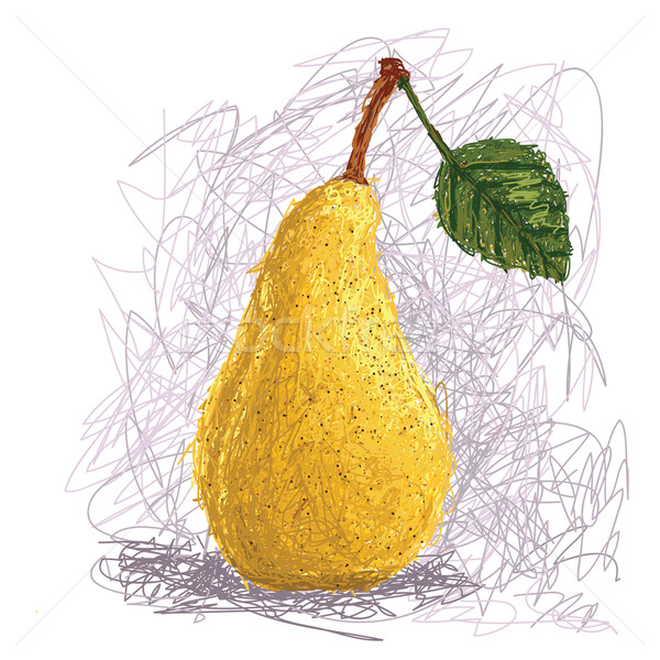 Сток-фото: груши · иллюстрация · свежие · фрукты · продовольствие