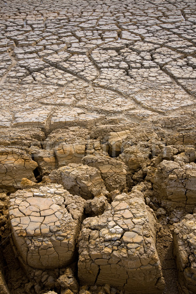 Dry,Soil dry at industrail area Rayong Thailand Stock photo © jomphong