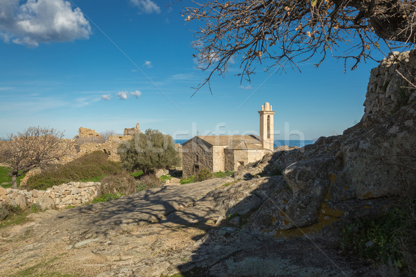 Abandoned village of Occi near Lumio in Corsica Stock photo © Joningall