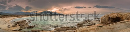 Panorámica playa córcega vista dramático Foto stock © Joningall