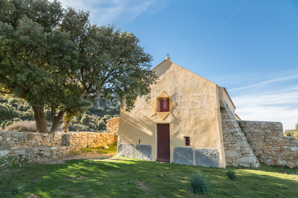 Notre Dame de la Stella chapel near Lumio in Corsica Stock photo © Joningall