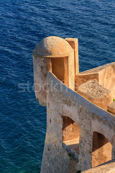 Wieża cytadela korsyka morze Śródziemne budynku miasta Zdjęcia stock © Joningall
