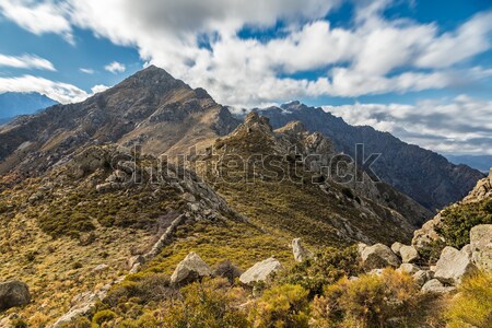 Monte Pardu and San Parteo in Balagne region of Corsica Stock photo © Joningall