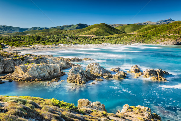 The Coast Of Corsica And Ostriconi Beach Stock Photo Jon