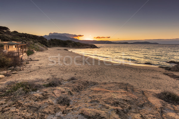 Plage de Petra Muna near Calvi in Corsica Stock photo © Joningall