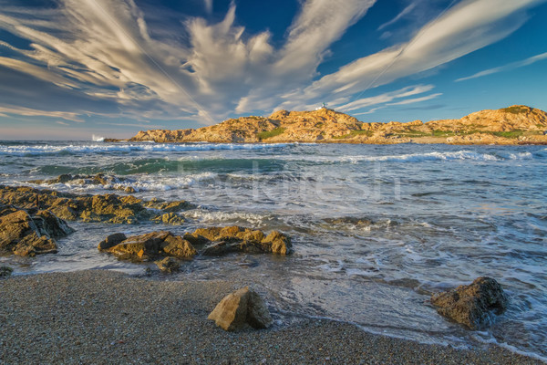 Ile Rousse Lighthouse in Corsica Stock photo © Joningall