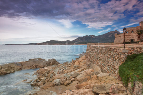 The coastline at Algajola, Corsica Stock photo © Joningall