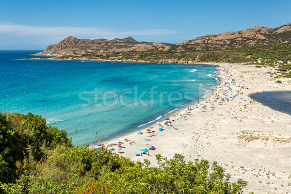 Ostriconi beach in Balagne region of Corsica Stock photo © Joningall