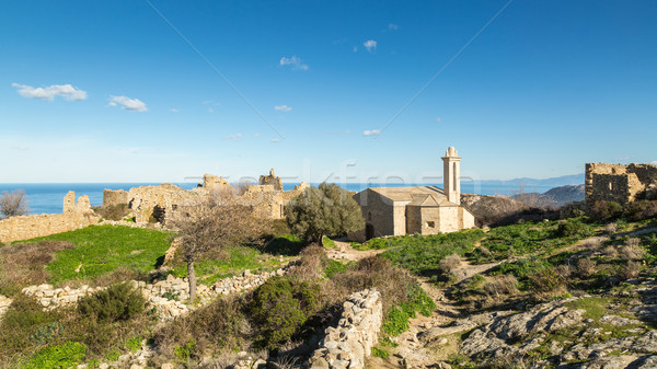 Abandoned village of Occi near Lumio in Corsica Stock photo © Joningall