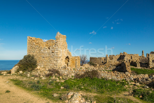 Abandoned village of Occi near Lumio in Corsica Stock photo © Joningall