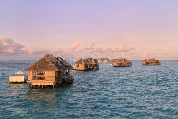 Stock photo: Water Villas at Gili Lankanfushi