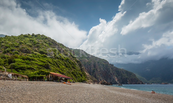 Beach bar at Bussaglia on west coast of Corsica Stock photo © Joningall