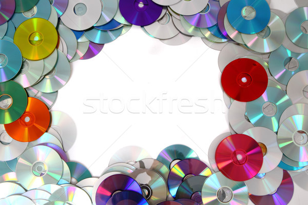Stock photo: CD and DVD  technology background