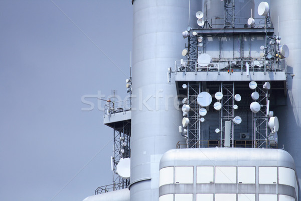 Gsm wieża telefonu Internetu technologii przestrzeni Zdjęcia stock © jonnysek