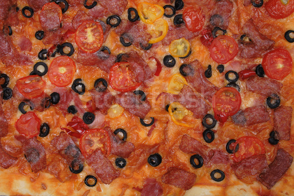 pizza background Stock photo © jonnysek