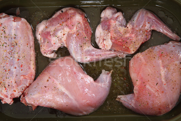 raw rabbit meat Stock photo © jonnysek