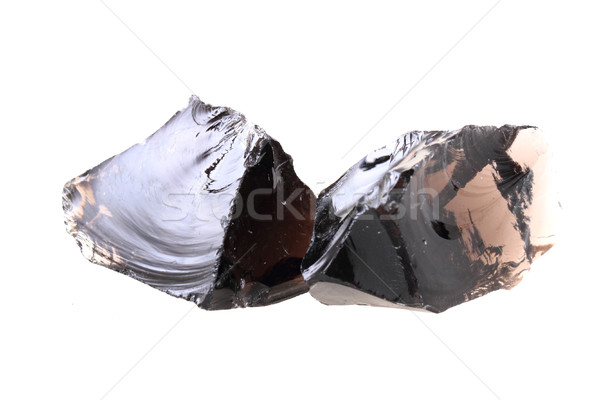 Odizolowany czarny biały szkła tle rock Zdjęcia stock © jonnysek