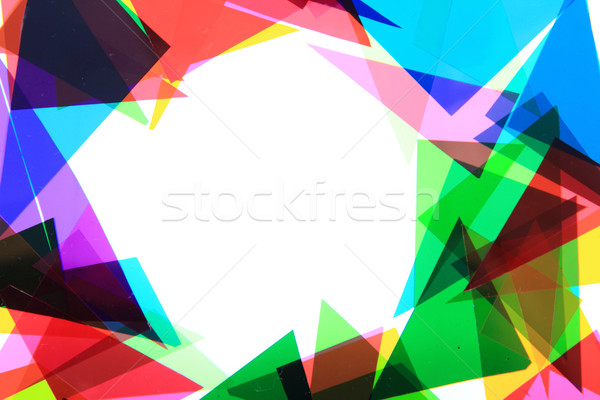 texture from color plastic triangles  Stock photo © jonnysek