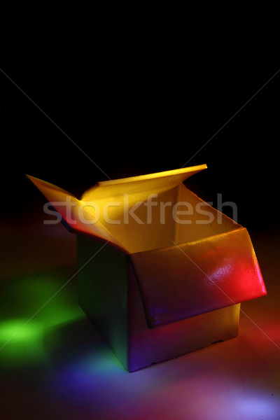 Boş soyut kutu güzel ışık dizayn Stok fotoğraf © jonnysek