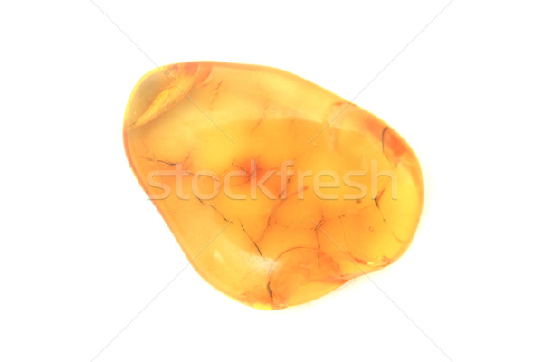 żółty bursztyn mineralny odizolowany biały charakter Zdjęcia stock © jonnysek