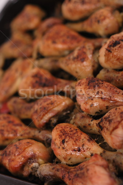 Gegrilde kip benen mooie voedsel olie vlees Stockfoto © jonnysek