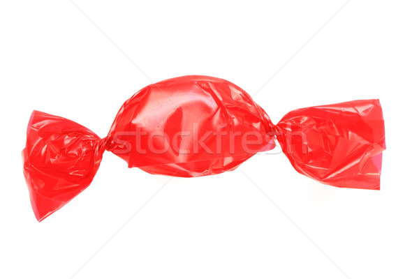 Rojo caramelo aislado blanco papel alimentos Foto stock © jonnysek