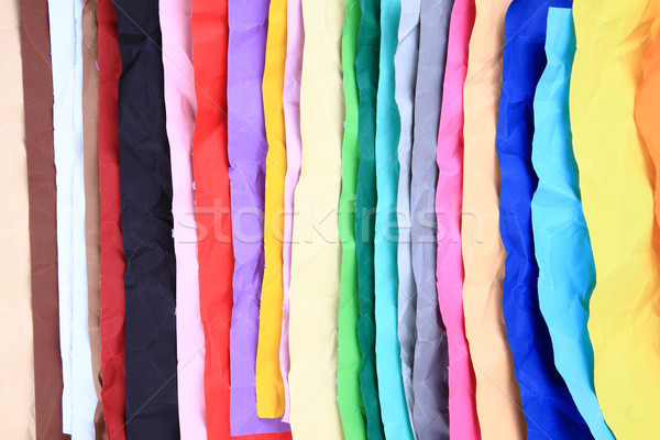 crumpled color papers background Stock photo © jonnysek