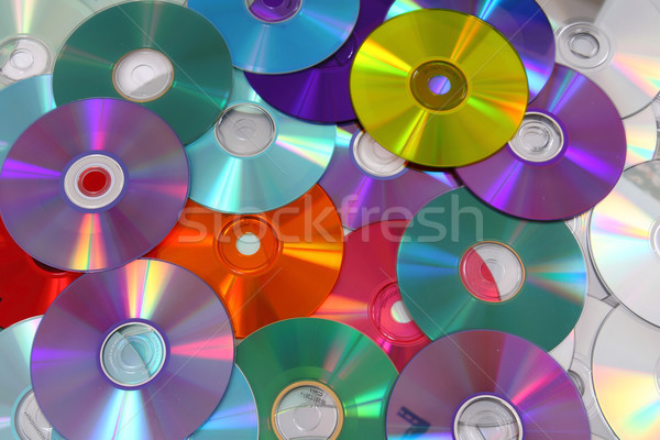 CD and DVD  technology background Stock photo © jonnysek