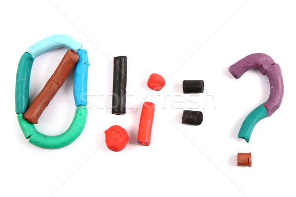 plasticine alphabet  Stock photo © jonnysek