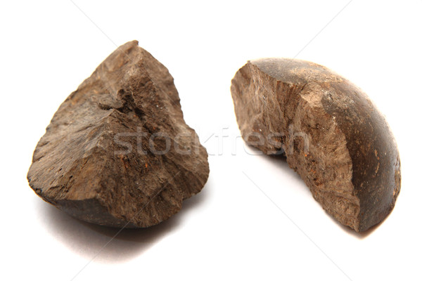Mineral isoliert weiß Natur rot Stein Stock foto © jonnysek