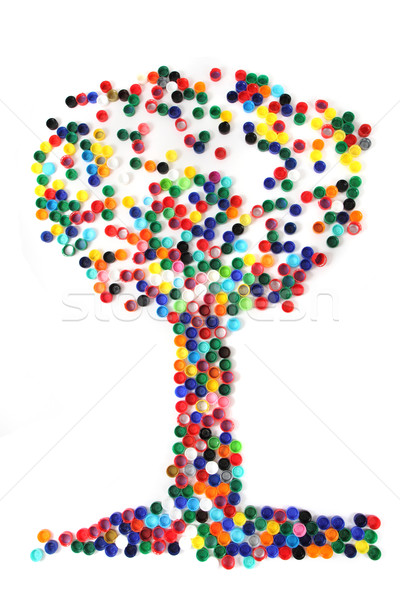 tree from the color caps  Stock photo © jonnysek