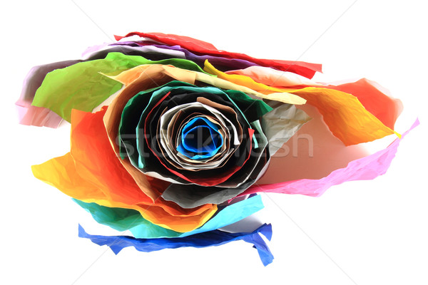 crumpled color papers Stock photo © jonnysek